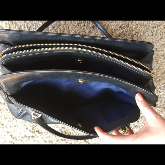 Black leather Coach shoulder bag - Picture 6 of 7